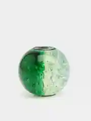 Зеленый стеклянные бусины с эффектом битого стекла,кракле