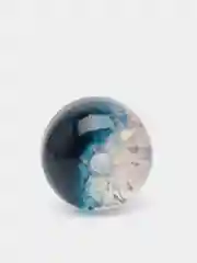 Индиго стеклянные бусины с эффектом битого стекла,кракле
