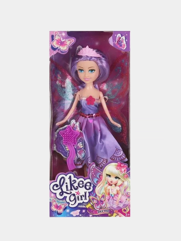 Игрушка LIKEE GIRL  Кукла 23 см, в платье, с крыльями
