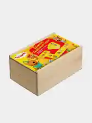 Игрушка Буратино Игрушка деревянная домино  Три кота