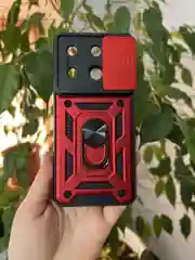 Красный чехол противоударный armors для Xiaomi Poco X6 5G и Xiaomi Redmi Note 13 Pro 5G
