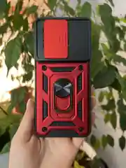 Красный чехол противоударный armors для Xiaomi Poco X6 5G и Xiaomi Redmi Note 13 Pro 5G