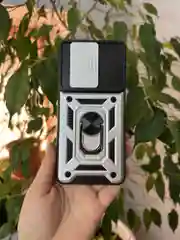 Серебряный чехол противоударный armors для Xiaomi Poco X6 5G и Xiaomi Redmi Note 13 Pro 5G