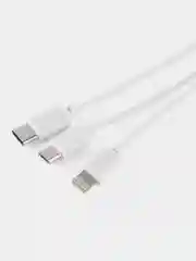 Универсальный Зарядный кабель Micro USB/Type-C/Lightning для Android и IOS быстрая зарядка