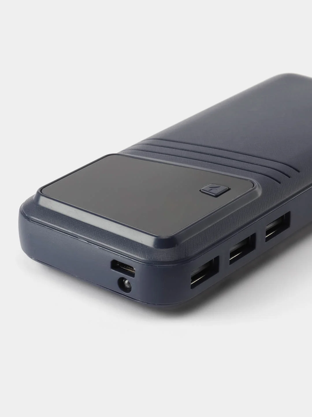 Синий повербанк, внешний аккумулятор 5 АКБ 18650 портативный Power Bank макс емоксть20000 mAh
