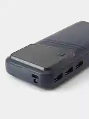 Синий повербанк, внешний аккумулятор 5 АКБ 18650 портативный Power Bank макс емоксть20000 mAh