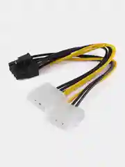 Переходники питания для видеокарт, процессора 6pin/8pin/molex/4pin/sata для ремнота ПК