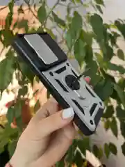 Серебряный чехол противоударный armors для Xiaomi Poco X6 5G и Xiaomi Redmi Note 13 Pro 5G