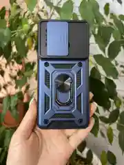 Темно-синий чехол противоударный armors для Xiaomi Poco X6 5G и Xiaomi Redmi Note 13 Pro 5G
