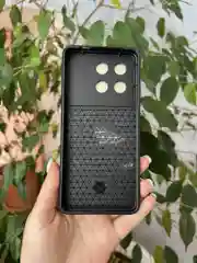 Золотой чехол противоударный armors для Xiaomi Poco X6 Pro 5G / Поко Х6 Про 5G с защитой камеры