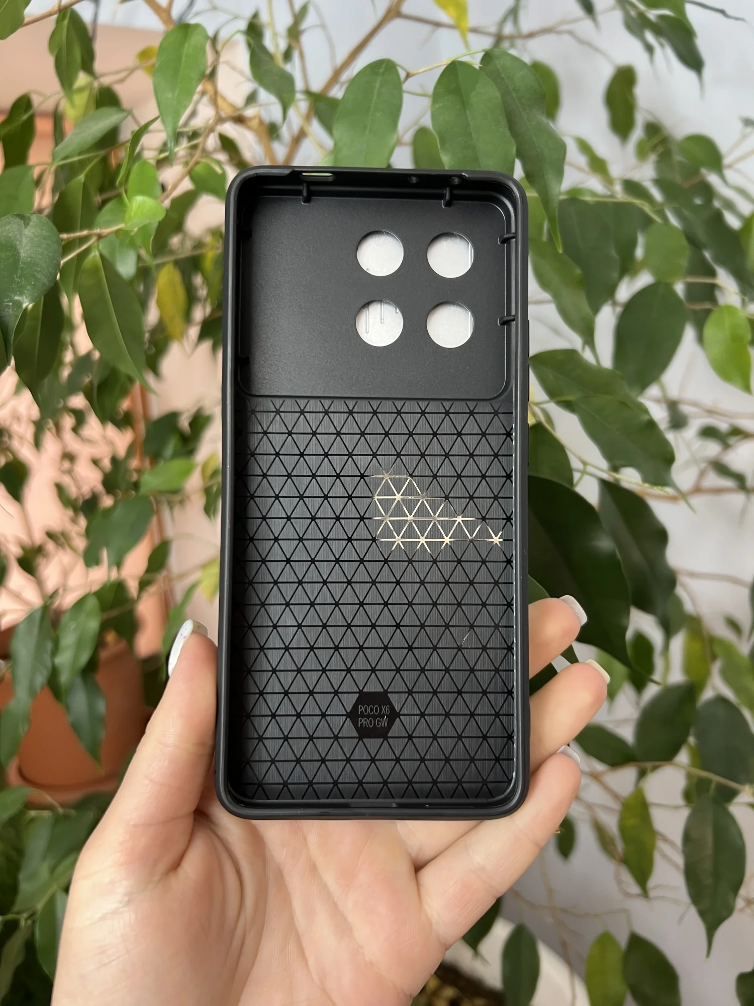 Серебряный чехол противоударный armors для Xiaomi Poco X6 Pro 5G / Поко Х6 Про 5G с защитой камеры