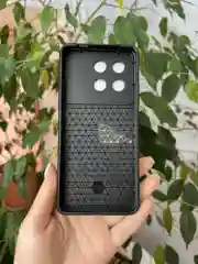 Серебряный чехол противоударный armors для Xiaomi Poco X6 Pro 5G / Поко Х6 Про 5G с защитой камеры