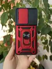 Красный чехол противоударный armors для Xiaomi Poco X6 Pro 5G / Поко Х6 Про 5G с защитой камеры