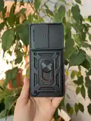 Черный чехол противоударный armors для Xiaomi Poco X6 Pro 5G / Поко Х6 Про 5G с защитой камеры
