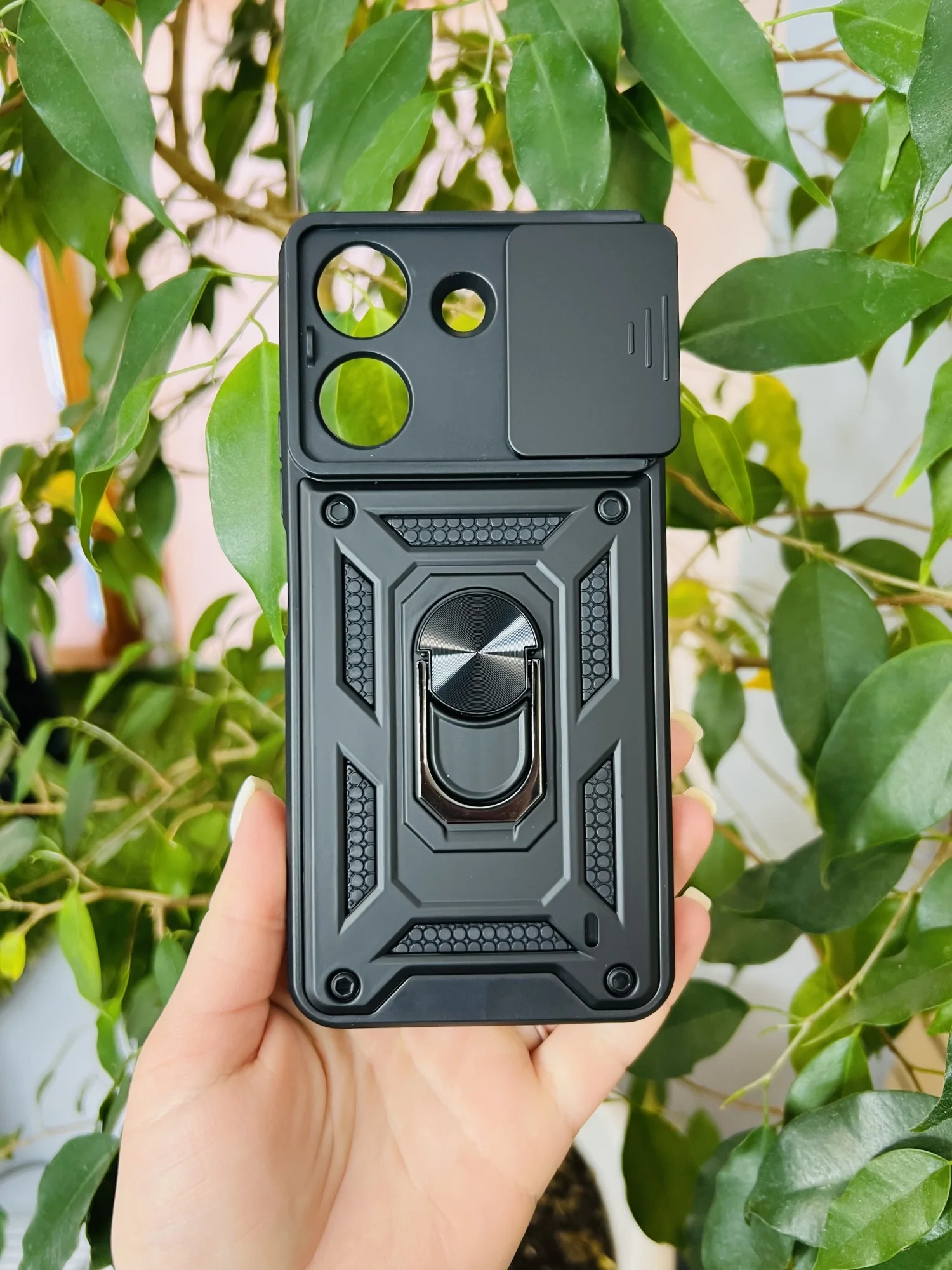 Черный чехол противоударный armors для Xiaomi Redmi 13C 4G и Poco C65 / Редми 13С 4G и Поко С65