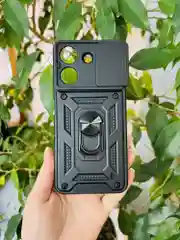 Черный чехол противоударный armors для Xiaomi Redmi 13C 4G и Poco C65 / Редми 13С 4G и Поко С65