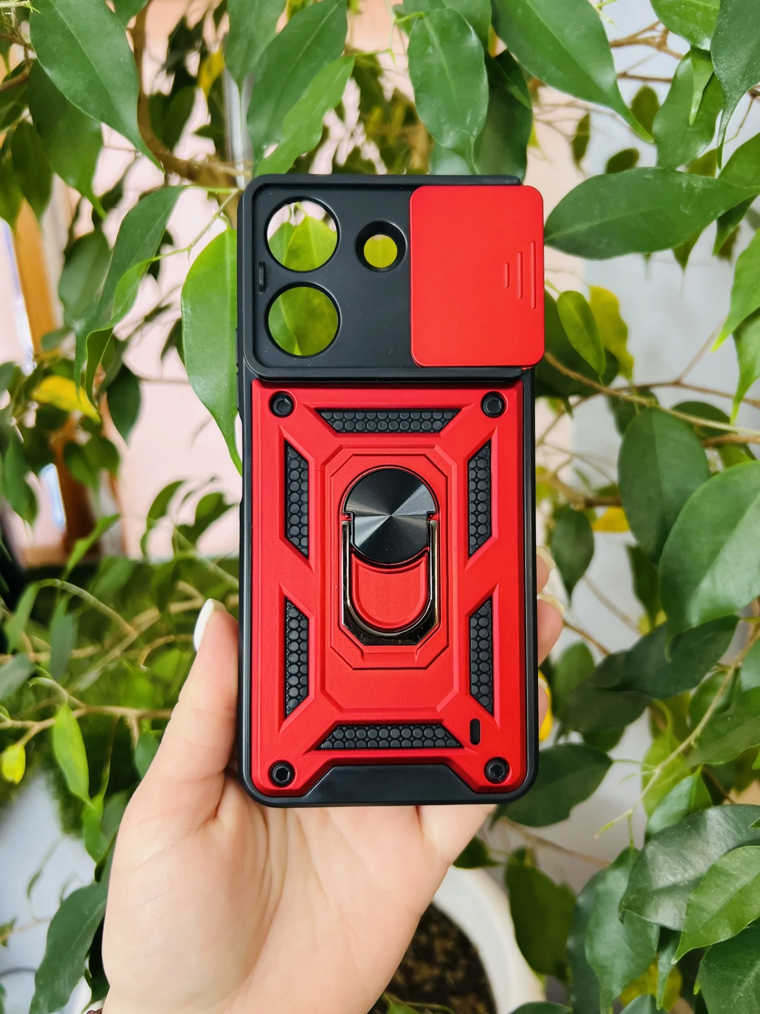 Красный чехол противоударный armors для Xiaomi Redmi 13C 4G и Poco C65 / Редми 13С 4G и Поко С65