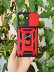 Красный чехол противоударный armors для Xiaomi Redmi 13C 4G и Poco C65 / Редми 13С 4G и Поко С65