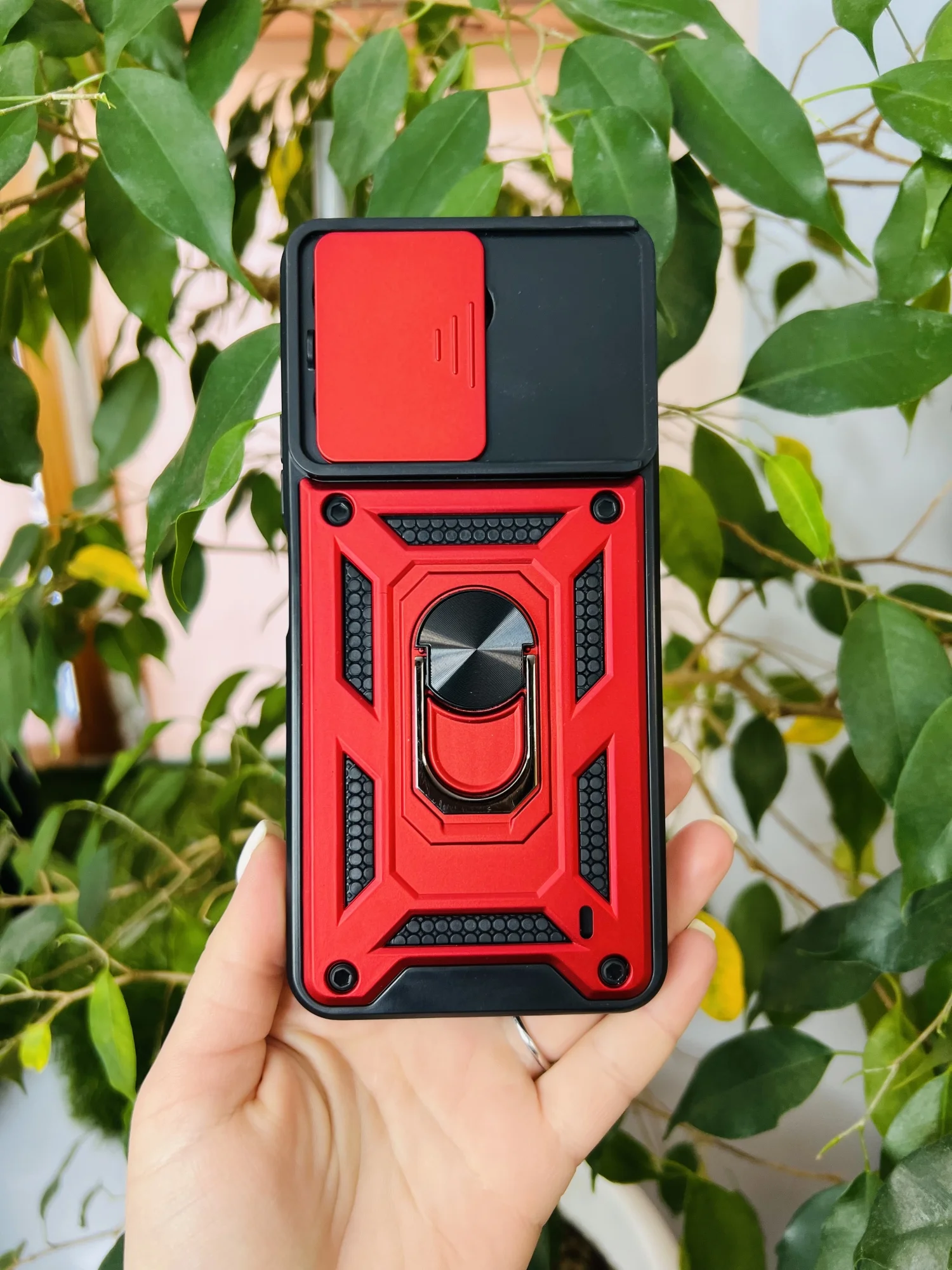 Красный чехол противоударный armors для Xiaomi Redmi 13C 4G и Poco C65 / Редми 13С 4G и Поко С65