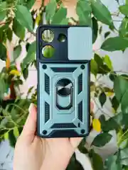Зеленый чехол противоударный armors для Xiaomi Redmi 13C 4G и Poco C65 / Редми 13С 4G и Поко С65
