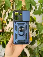Темно-синий чехол противоударный armors для Xiaomi Redmi 13C 4G и Poco C65 / Редми 13С 4G и Поко С65