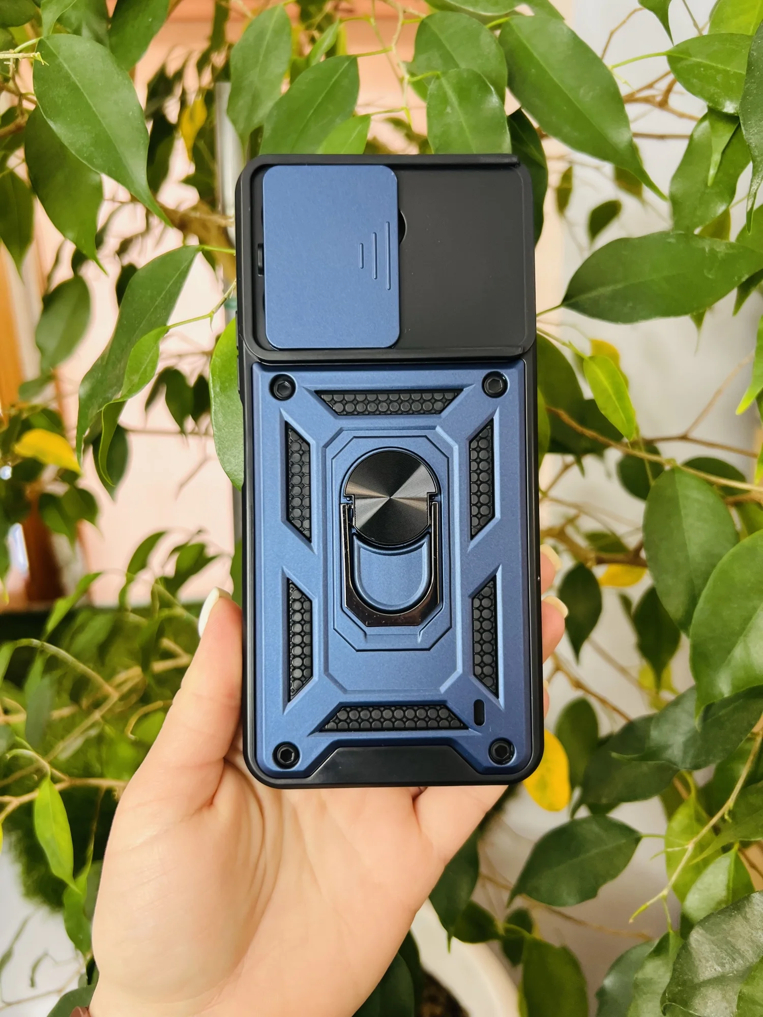 Темно-синий чехол противоударный armors для Xiaomi Redmi 13C 4G и Poco C65 / Редми 13С 4G и Поко С65