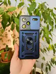 Темно-синий чехол противоударный armors для Xiaomi Redmi Note 13 Pro Plus / Редми Нот 13 Про Плюс