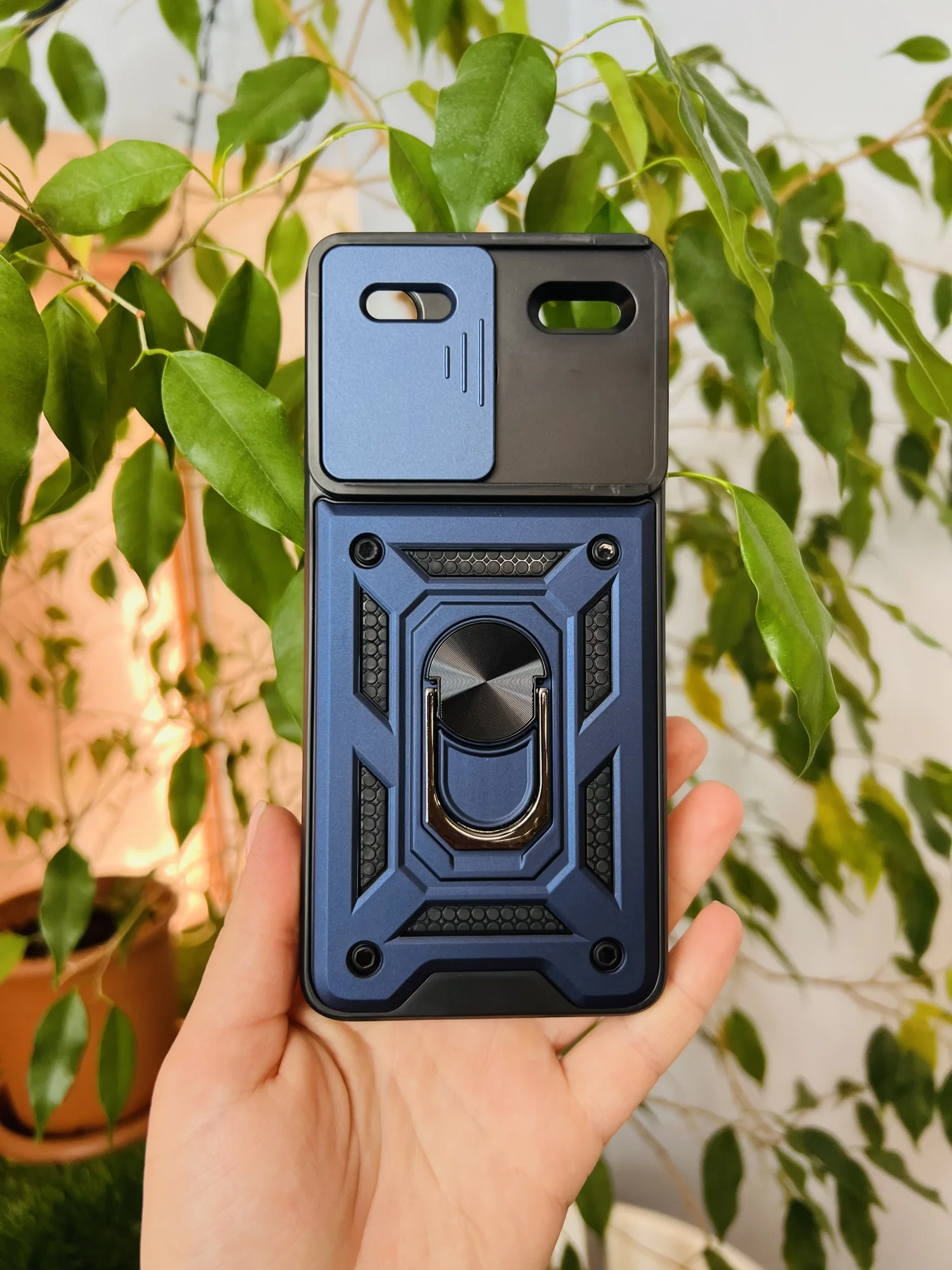 Темно-синий чехол противоударный armors для Xiaomi Redmi Note 13 Pro Plus / Редми Нот 13 Про Плюс