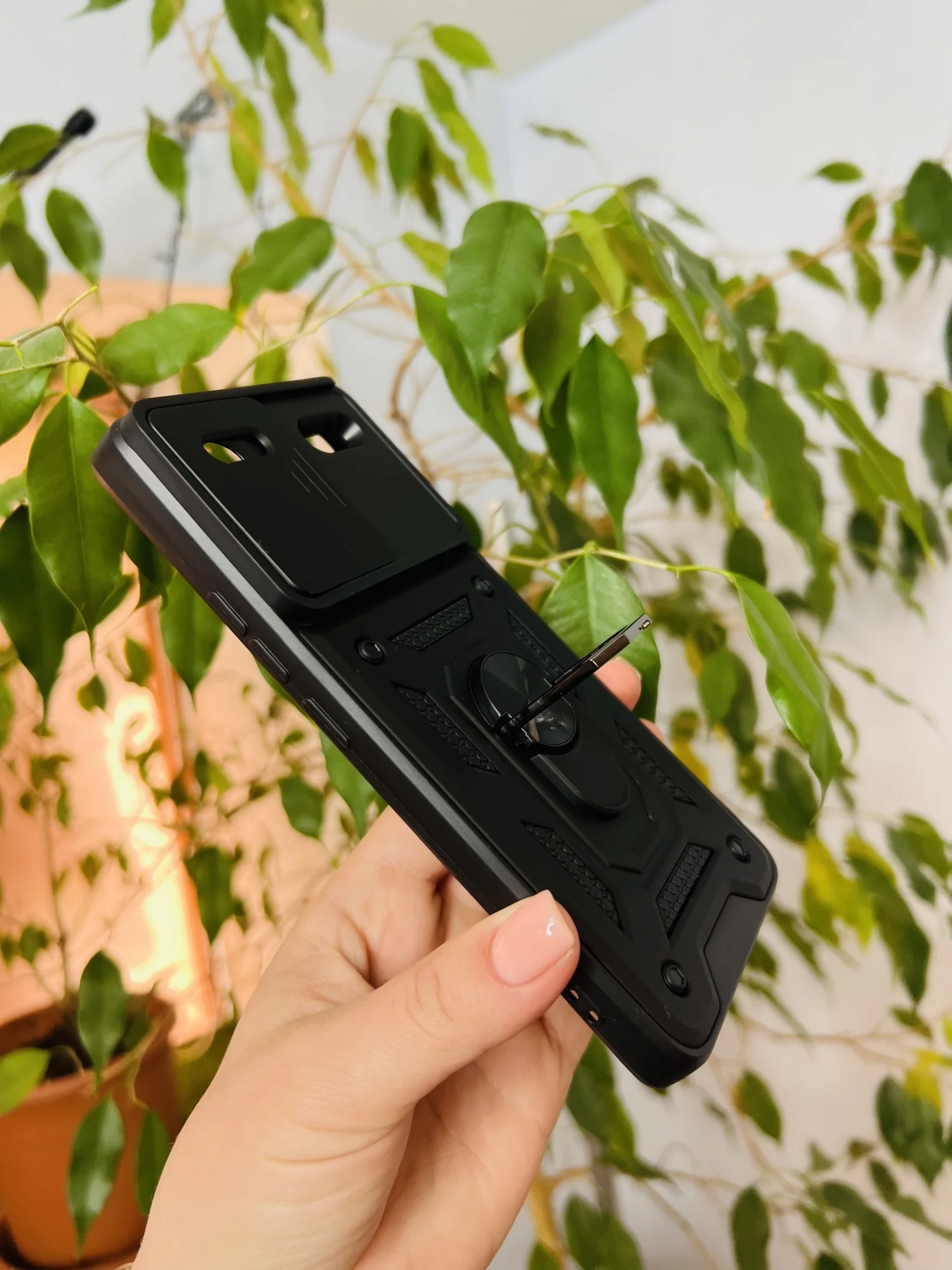 Черный чехол противоударный armors для Xiaomi Redmi Note 13 Pro Plus / Редми Нот 13 Про Плюс