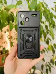 Черный чехол противоударный armors для Xiaomi Redmi Note 13 Pro Plus / Редми Нот 13 Про Плюс