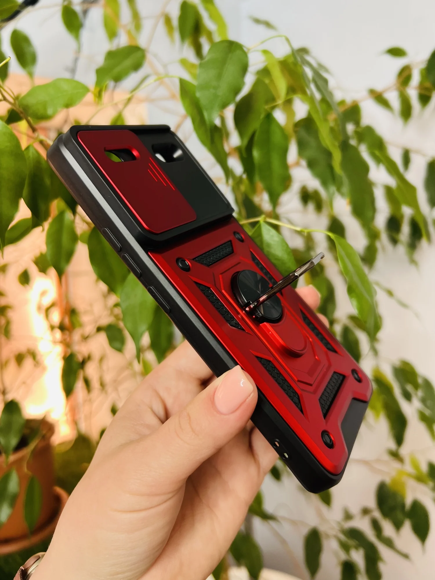 Красный чехол противоударный armors для Xiaomi Redmi Note 13 Pro Plus / Редми Нот 13 Про Плюс