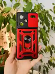 Красный чехол противоударный armors для Xiaomi Redmi Note 13 Pro Plus / Редми Нот 13 Про Плюс