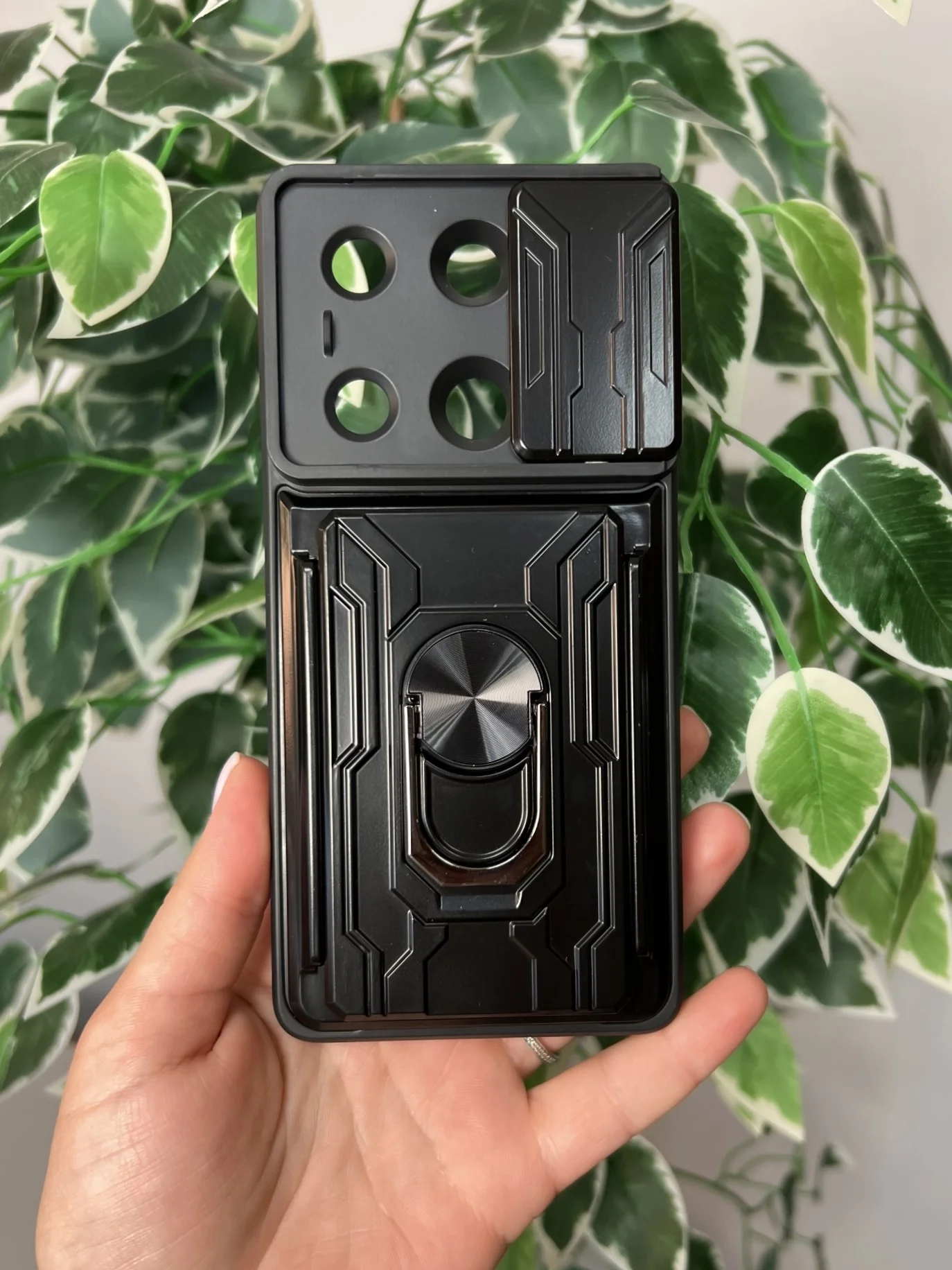 Хром чехол противоударный для Xiaomi Redmi Note 13 Pro 4G и Poco M6 Pro 4G