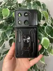Хром чехол противоударный для Xiaomi Redmi Note 13 Pro 4G и Poco M6 Pro 4G
