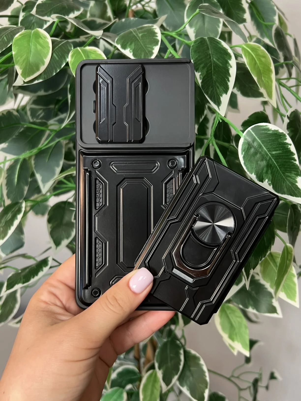 Хром чехол противоударный для Xiaomi Redmi Note 13 Pro 4G и Poco M6 Pro 4G