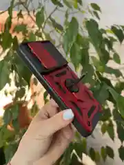 Красный чехол противоударный для Xiaomi Redmi Note 13 Pro 4G и Poco M6 Pro 4G