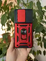 Красный чехол противоударный для Xiaomi Redmi Note 13 Pro 4G и Poco M6 Pro 4G
