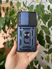 Темно-синий чехол противоударный для Xiaomi Redmi Note 13 Pro 4G и Poco M6 Pro 4G