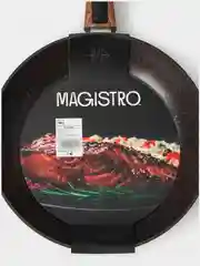 Сковорода кованая Magistro, съёмная ручка soft-touch, антипригарное покрытие