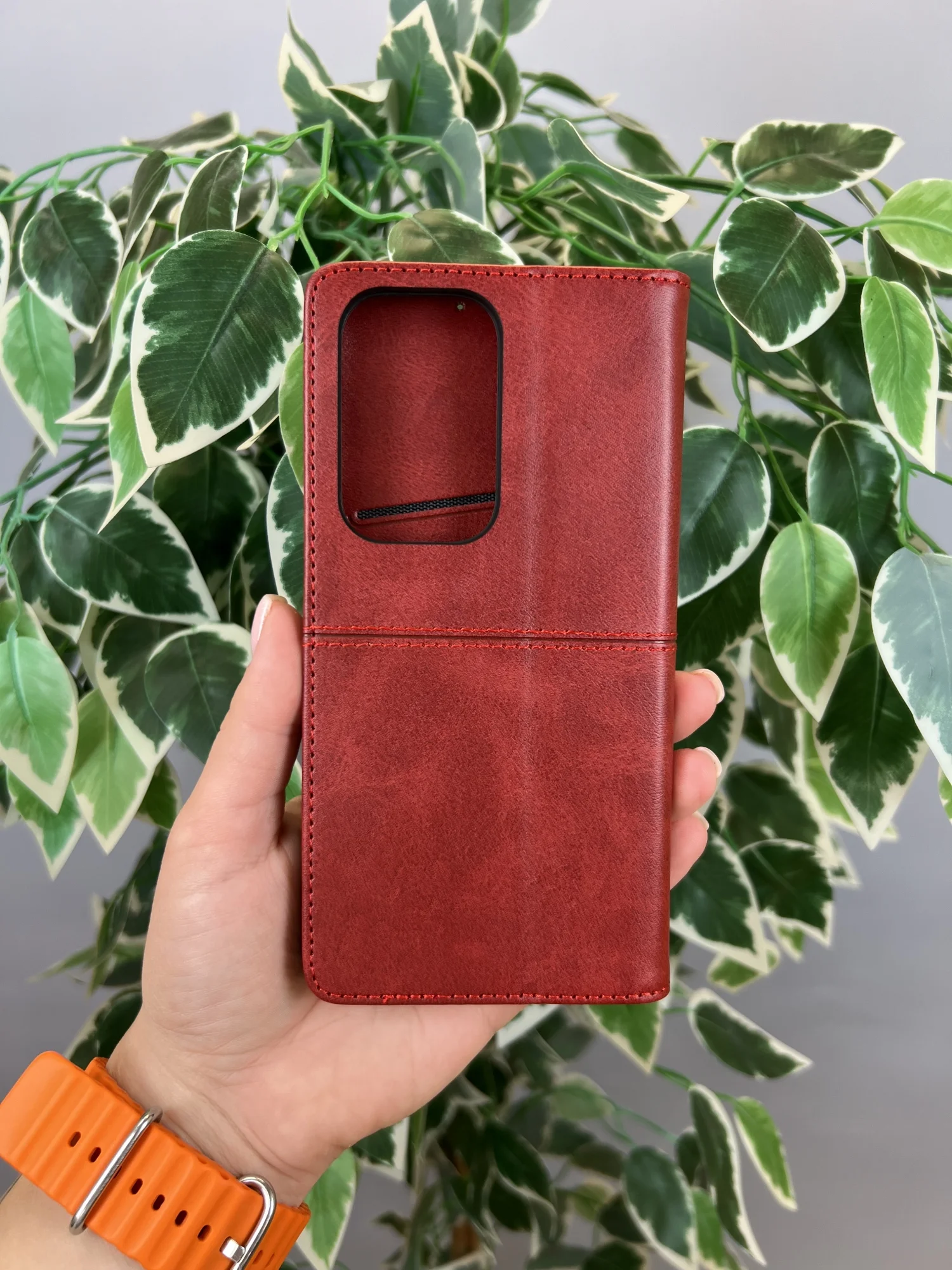 Красный чехол книжка elitcase для Honor 200 Lite / Хонор 200 Лайт