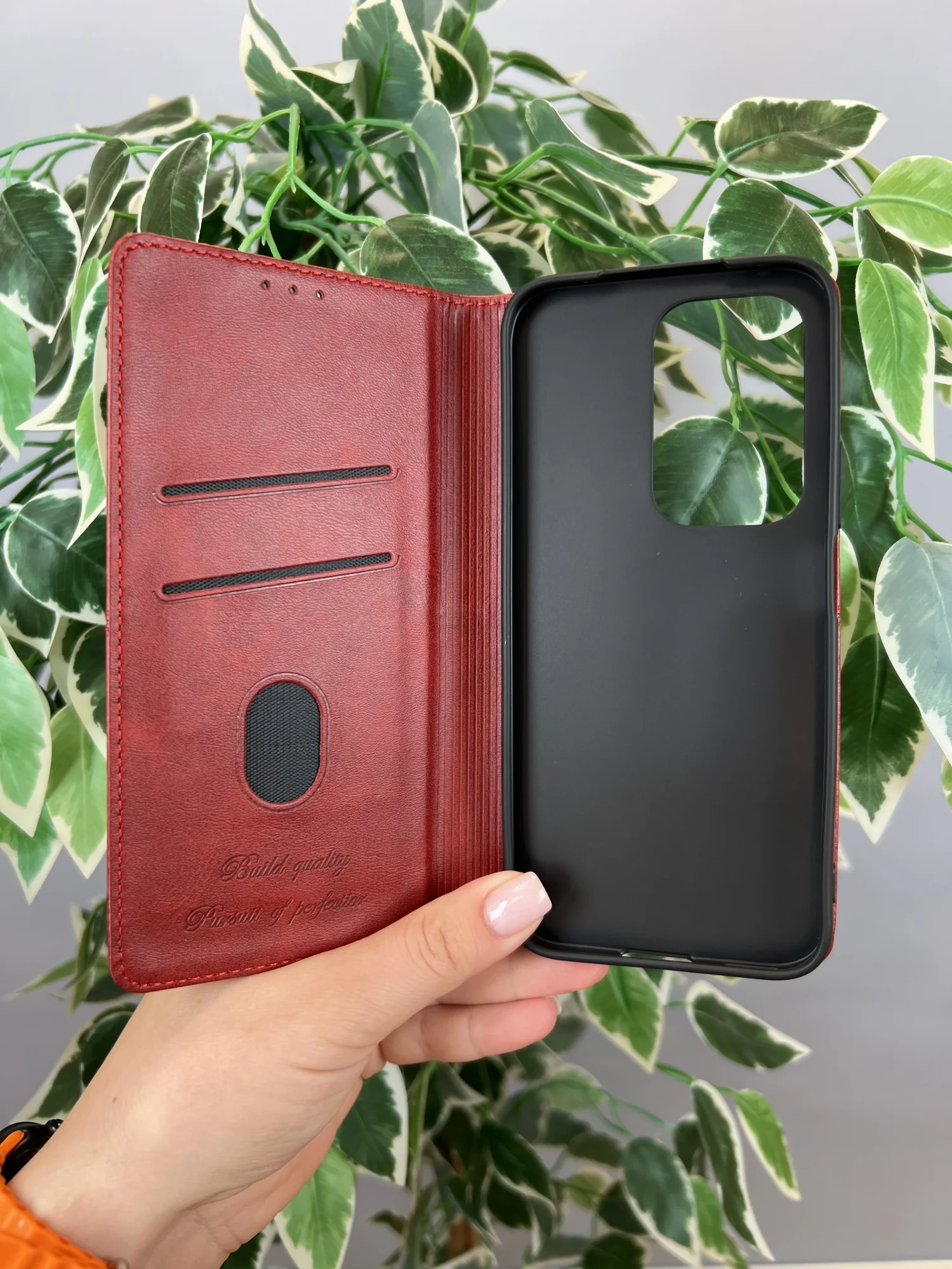 Красный чехол книжка elitcase для Honor 200 Lite / Хонор 200 Лайт