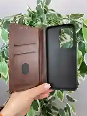 Тёмно-коричневый чехол книжка elitcase для Honor 200 Lite / Хонор 200 Лайт