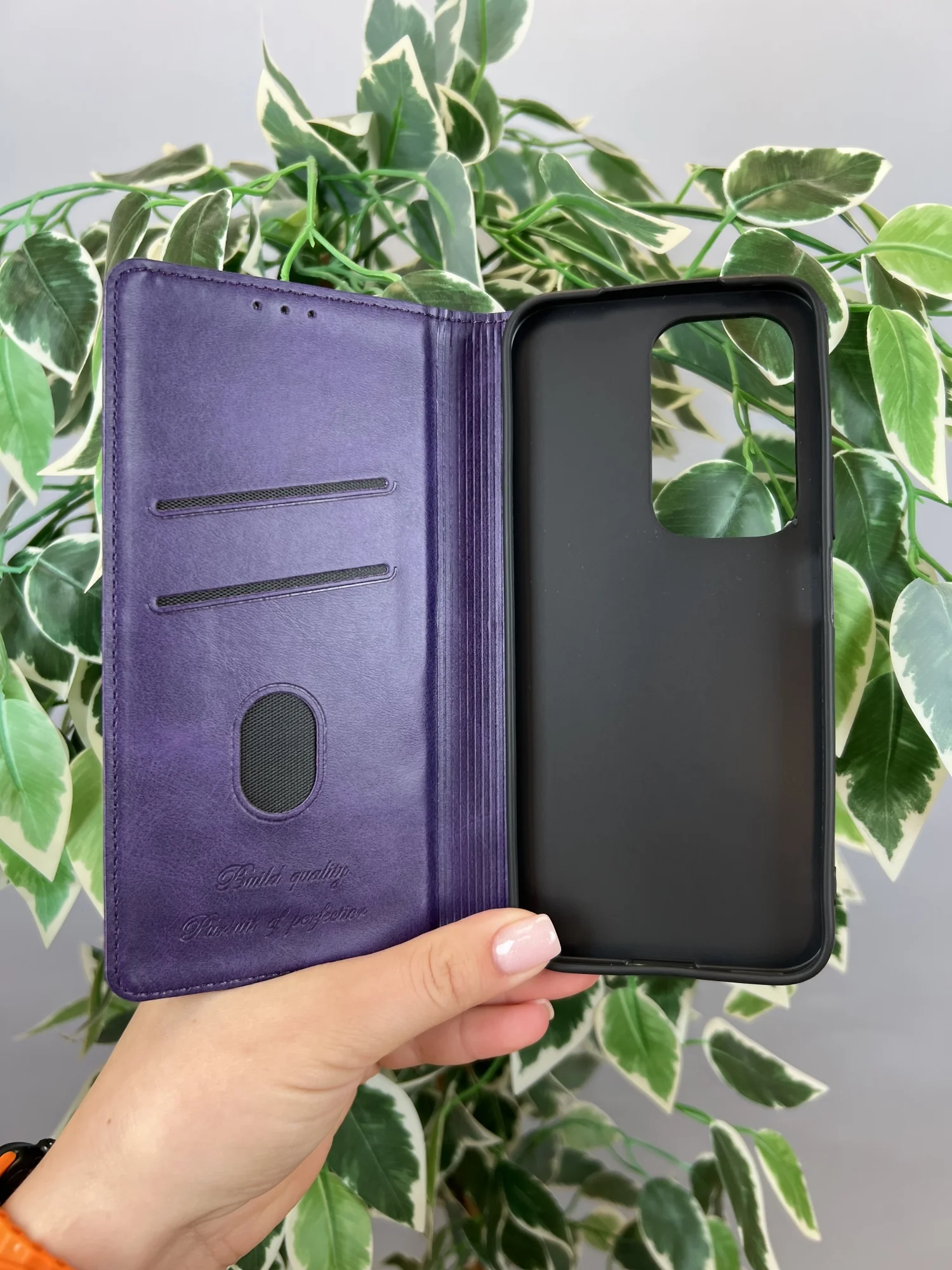 Фиолетовый чехол книжка elitcase для Honor 200 Lite / Хонор 200 Лайт
