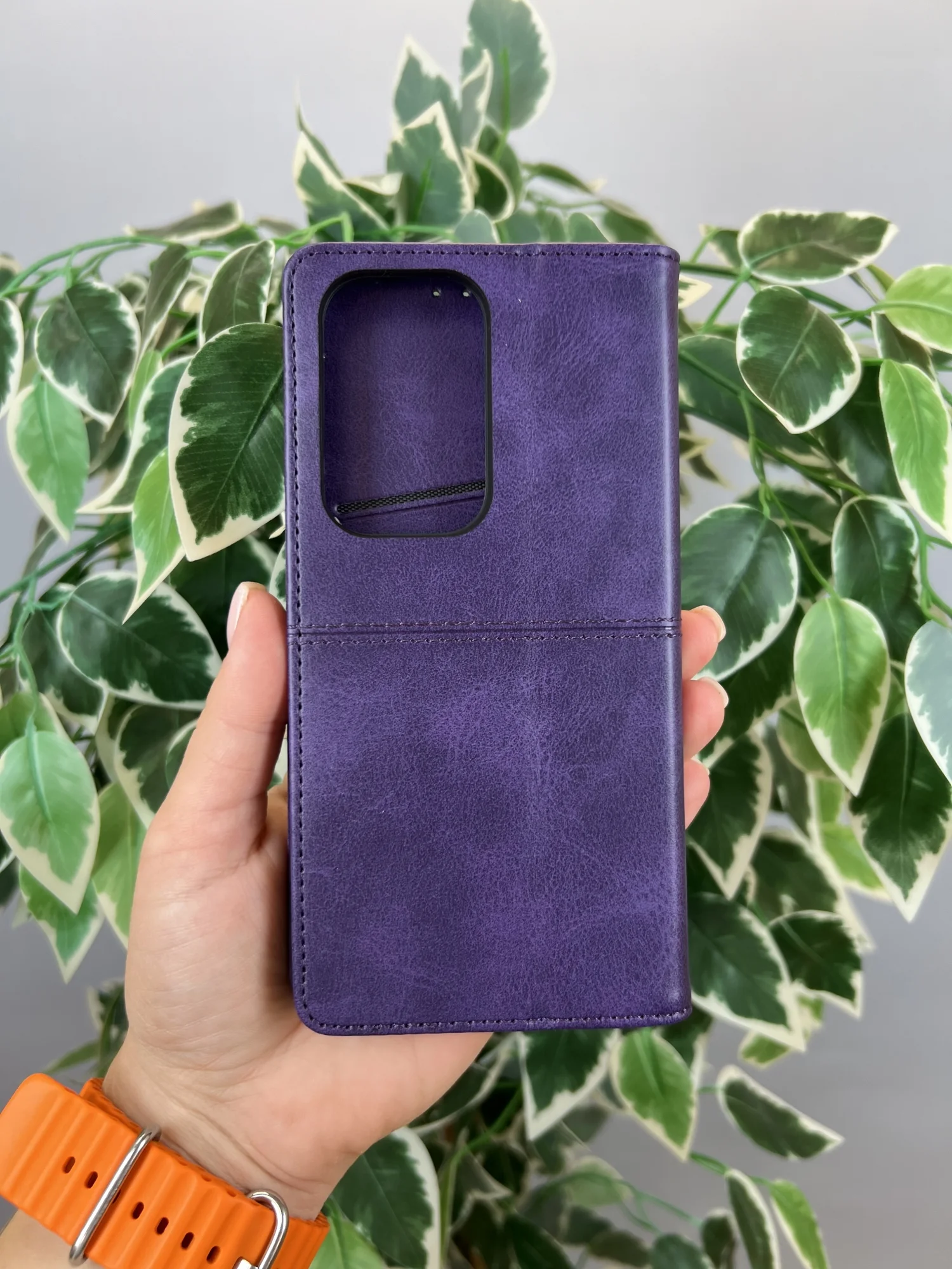 Фиолетовый чехол книжка elitcase для Honor 200 Lite / Хонор 200 Лайт