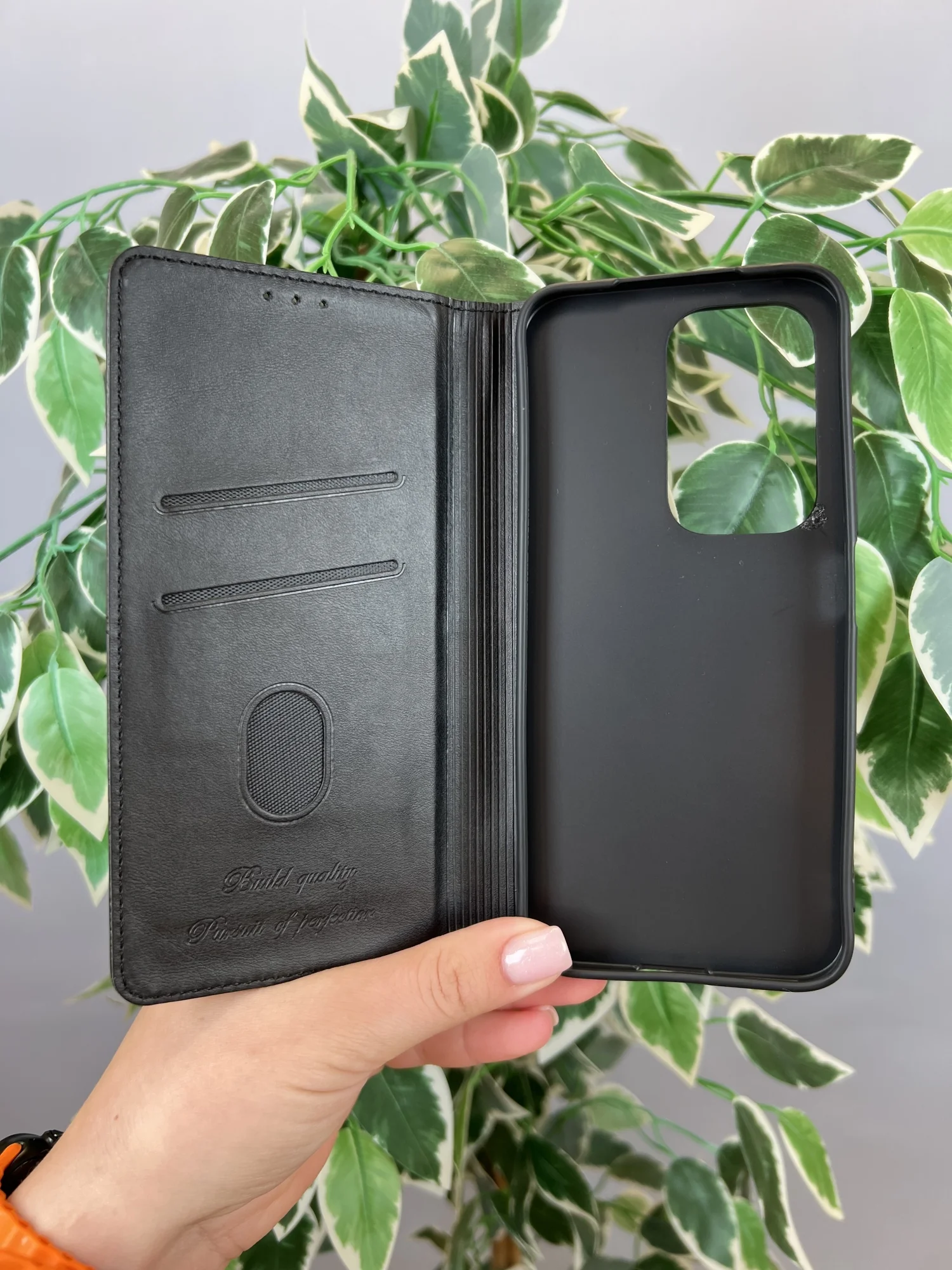 Черный чехол книжка elitcase для Honor 200 Lite / Хонор 200 Лайт