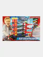 Игровой набор Технодрайв "Автопарковка", 3 этажа, 3 машины, 43 предмета
