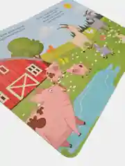 Картонная книга "Мама и малыш", 10 стр., Синий трактор