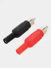 4 / 8 штук разъем RCA штекер тюльпан пластик красный + черный