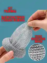 Металлическая щетка / губка для мытья посуды / металлическая губка с ручкой