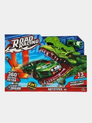 Игрушка Техно драйв Автотрек с катапультой, 36х25х10 см, 3+